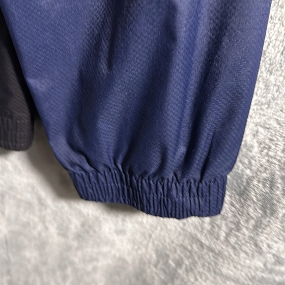 Adidas Men's Blue and Black Jacket medium windbreaker coat with hood two tone - Picture 7 of 9